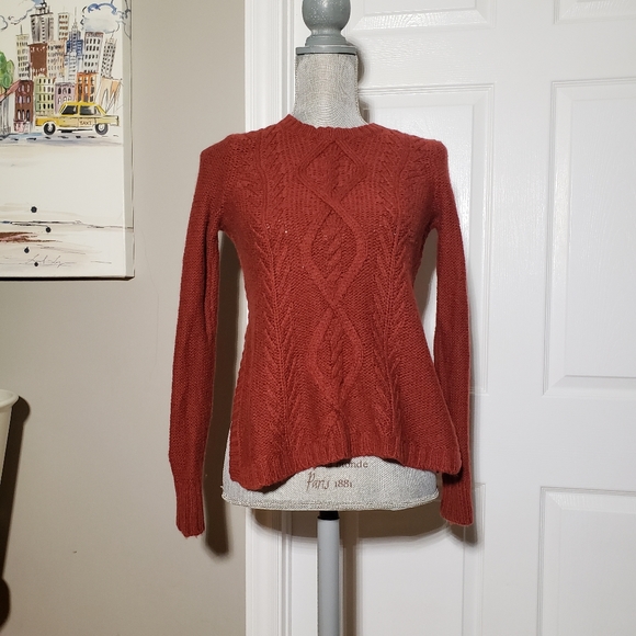 MADEWELL wool/alpaca blend cable knit sweater